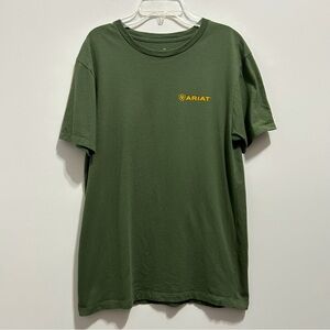 🔹Ariat for Buckle Men’s Cotton Green Tee